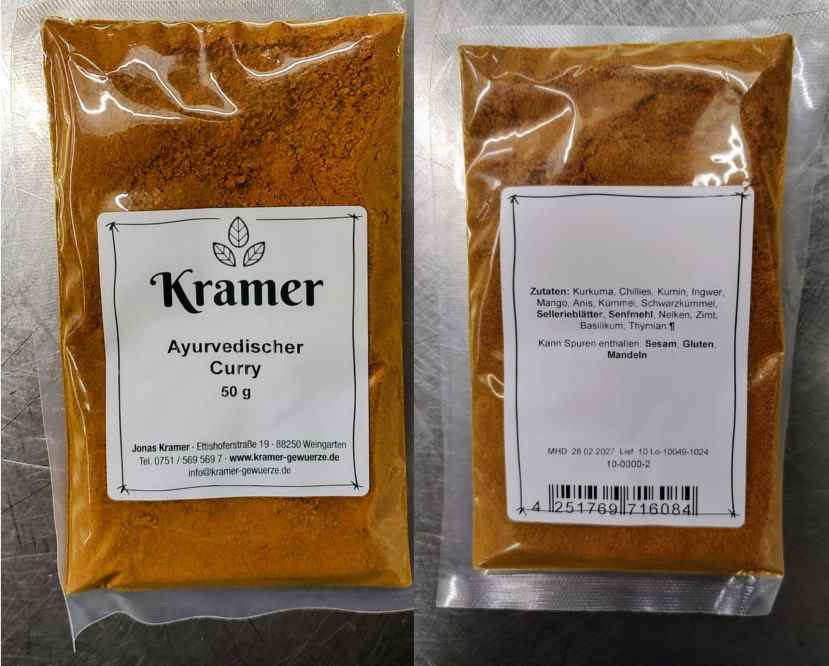 Ayurvedischer Curry, 50gr. - perfekt über die Currywurst - Wilde Hilde Soßenkunst