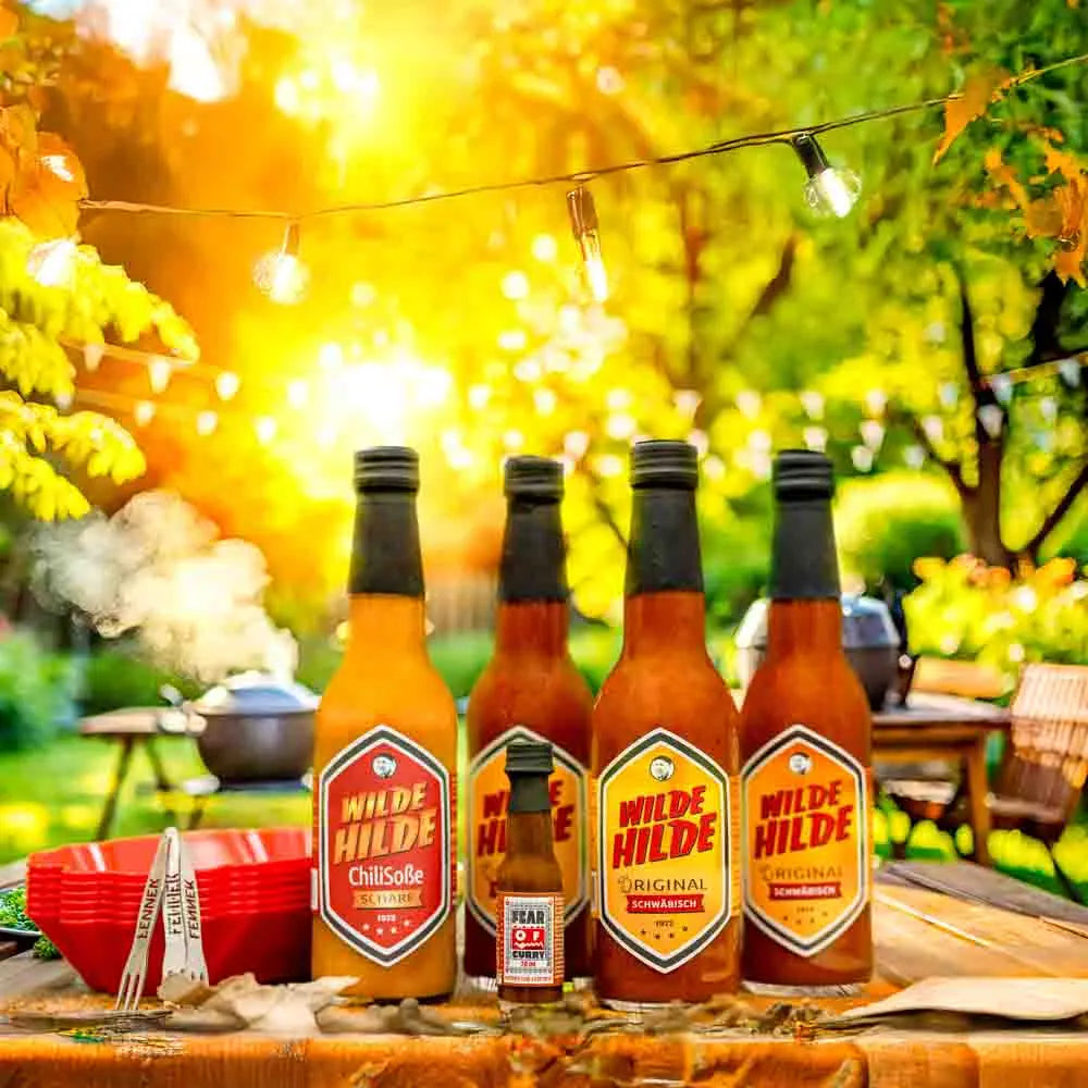 Currywurst Liebhaber Geschenkset Wilde Hilde Soßenkunst