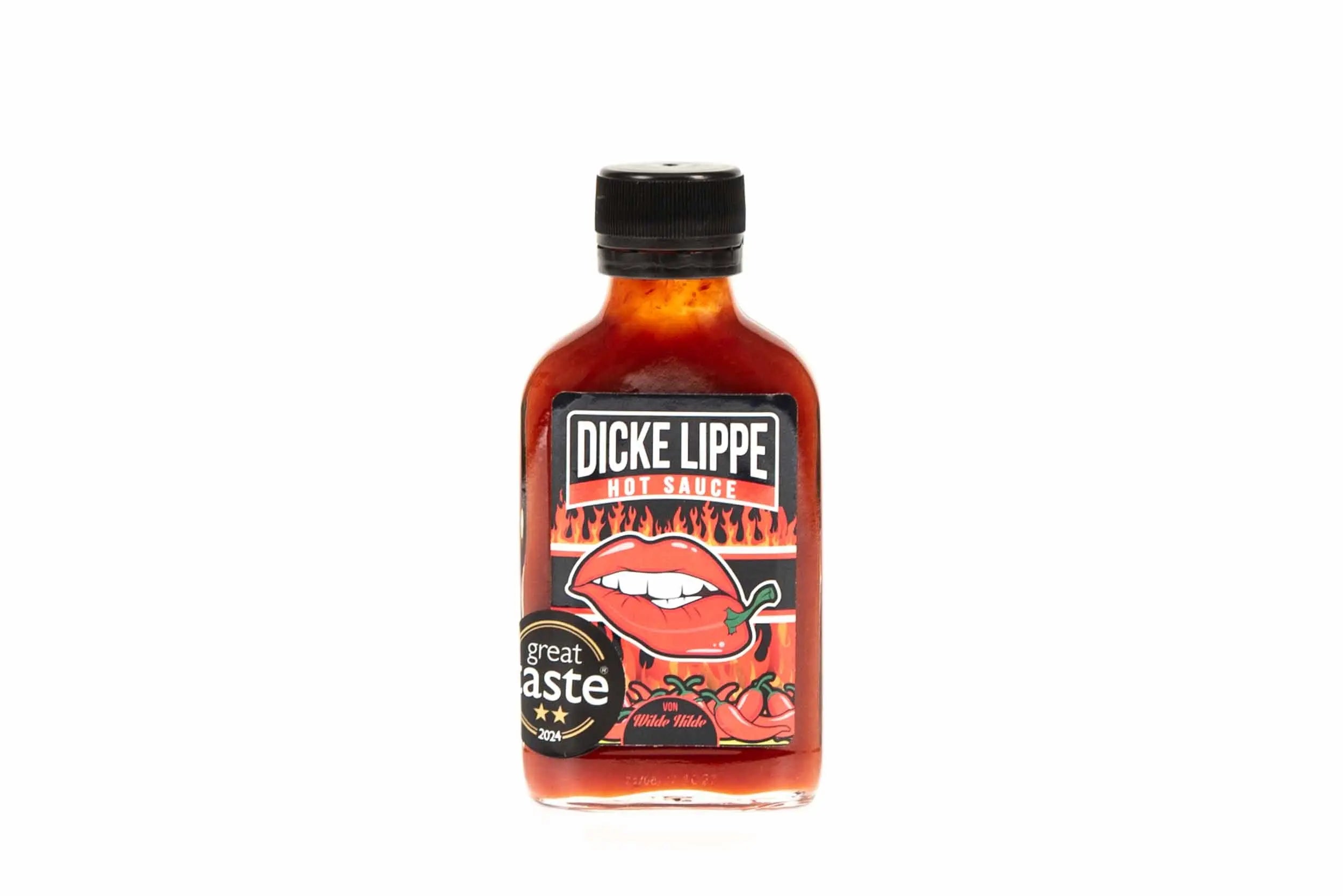 "Dicke Lippe" prämierte Hot Sauce von Wilde Hilde ACHTUNG: HOT!!!!! 8/10 Wilde Hilde Soßenkunst