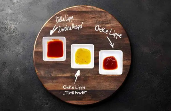 Dicke Lippe Chilisoßen Set, 3x100ml Wilde Hilde Soßenkunst