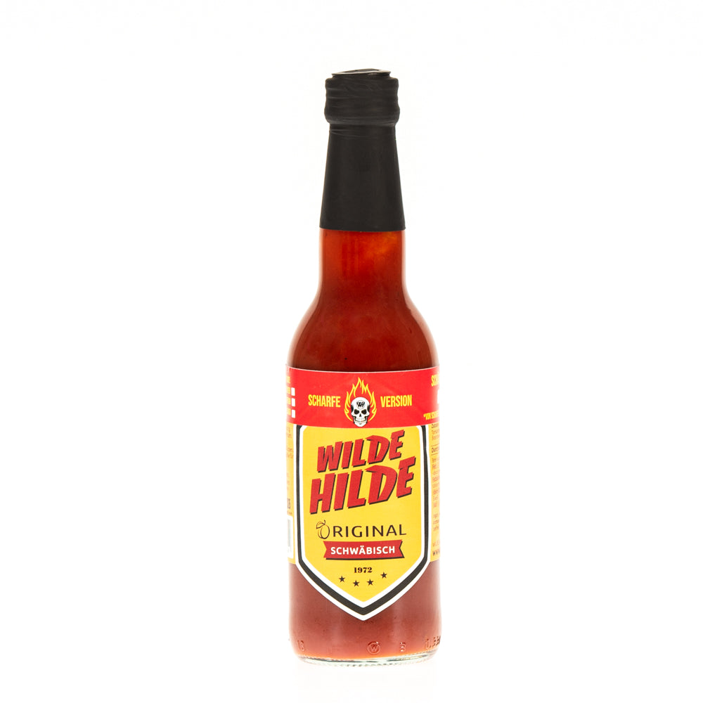 Wilde Hilde "original" schwäbisch mit Carolina Reaper! Scharfe Currywurstsoße, 330ml